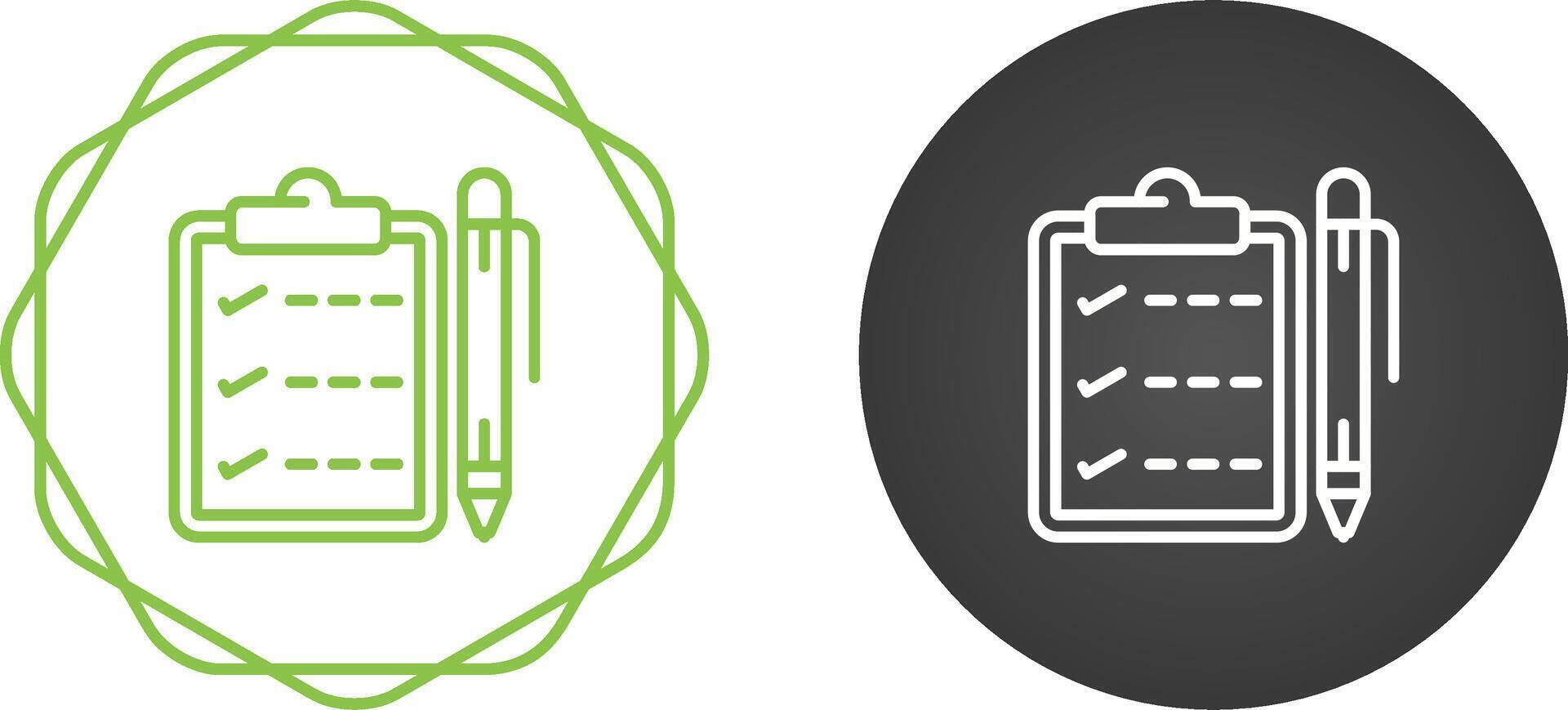 Notepad with pen Vector Icon