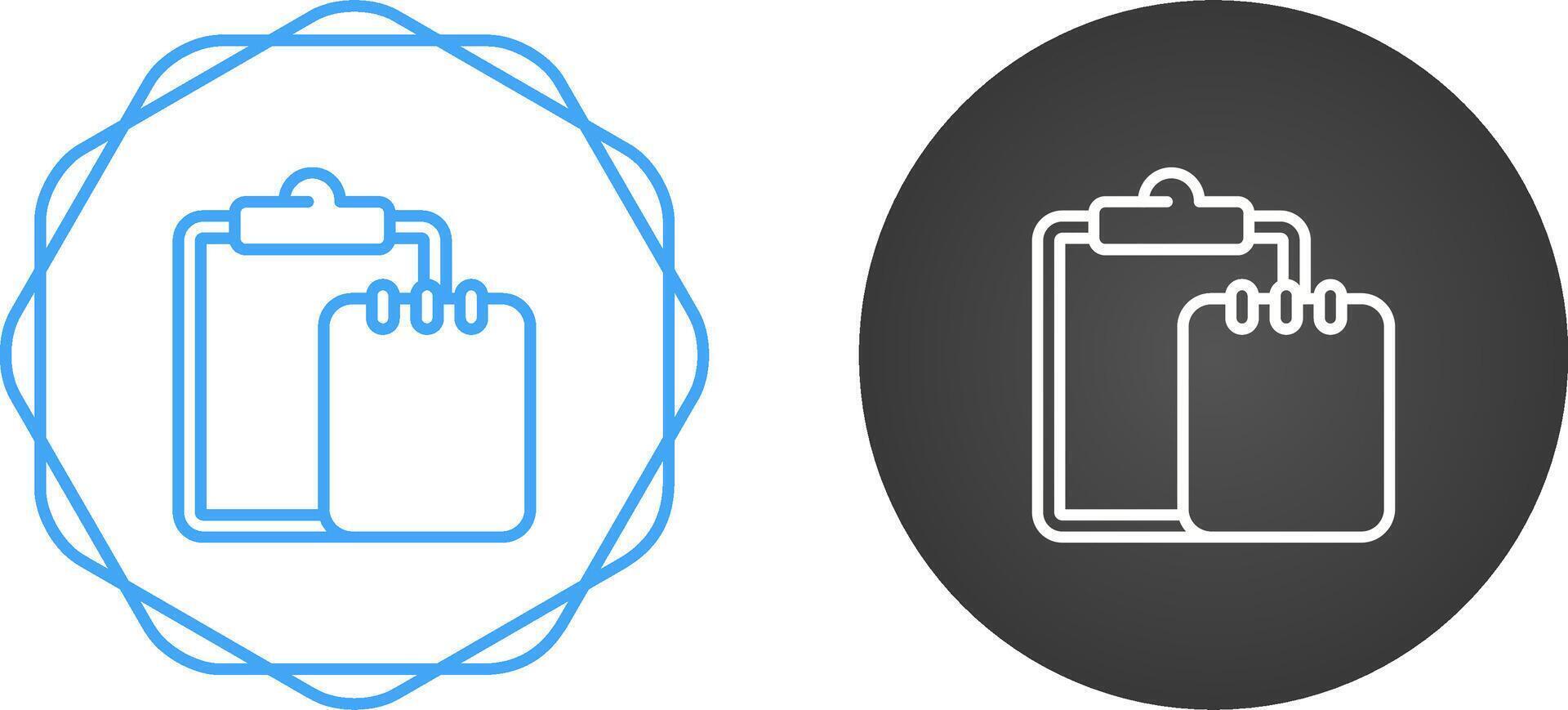 Task list with writing pad Vector Icon