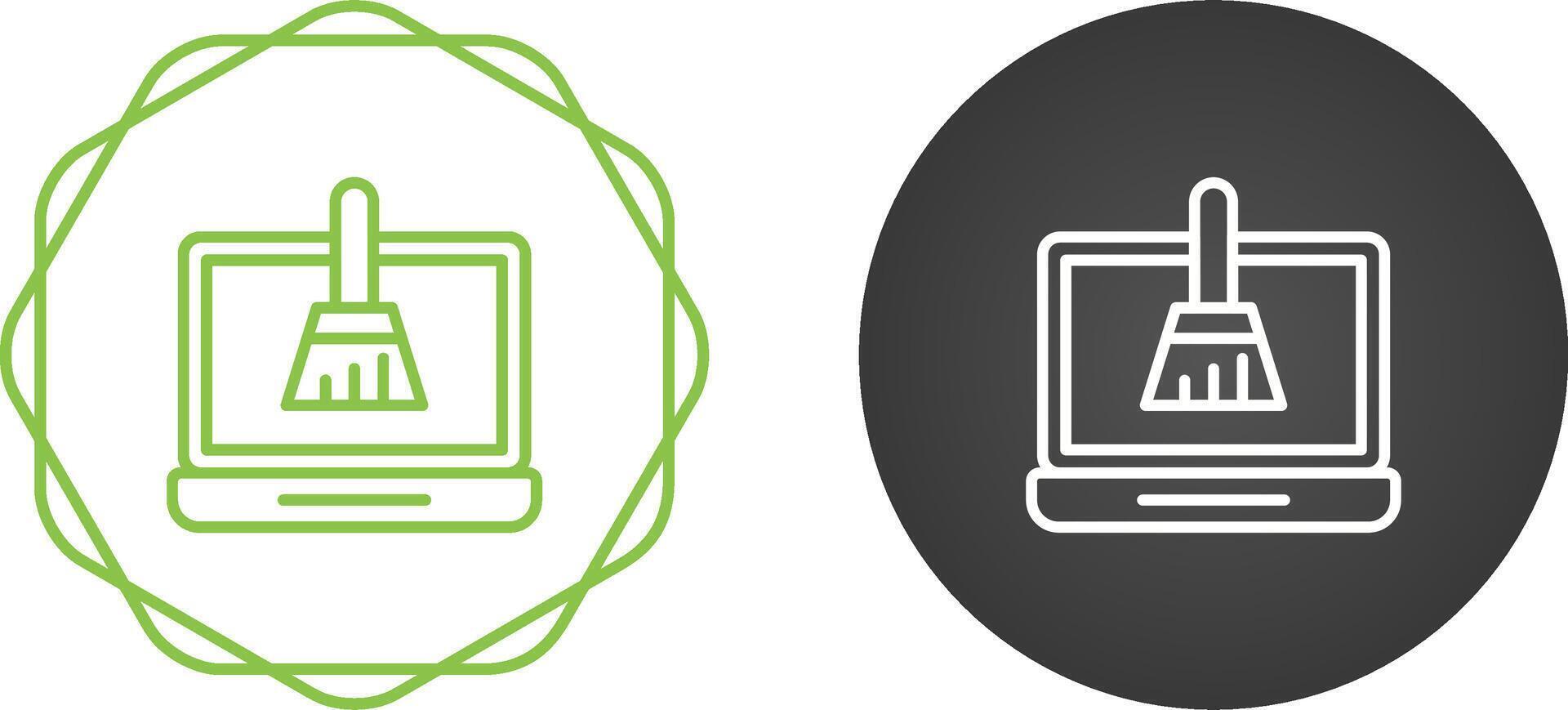 Disk Cleanup Vector Icon