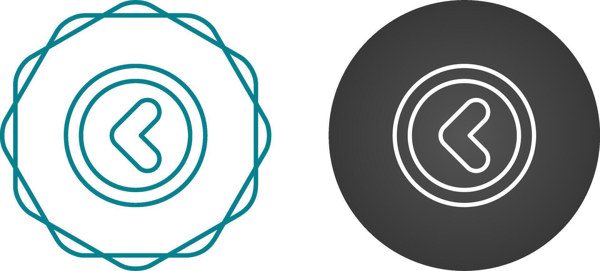 Angle Left Vector Icon