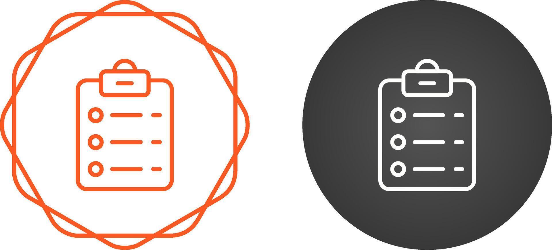 List Check Vector Icon