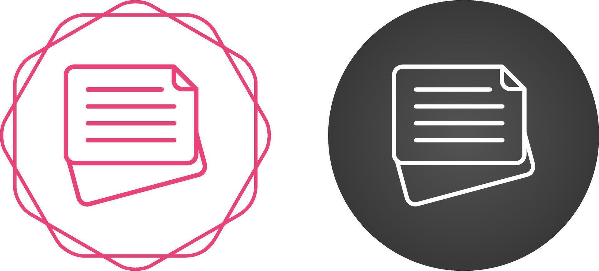 Sticky Note Vector Icon
