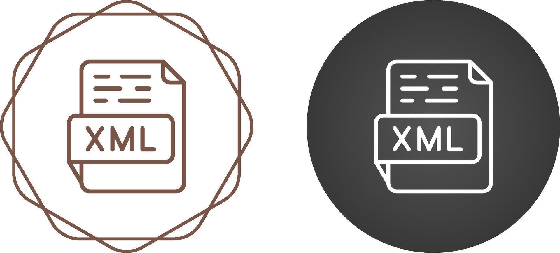 XML Vector Icon