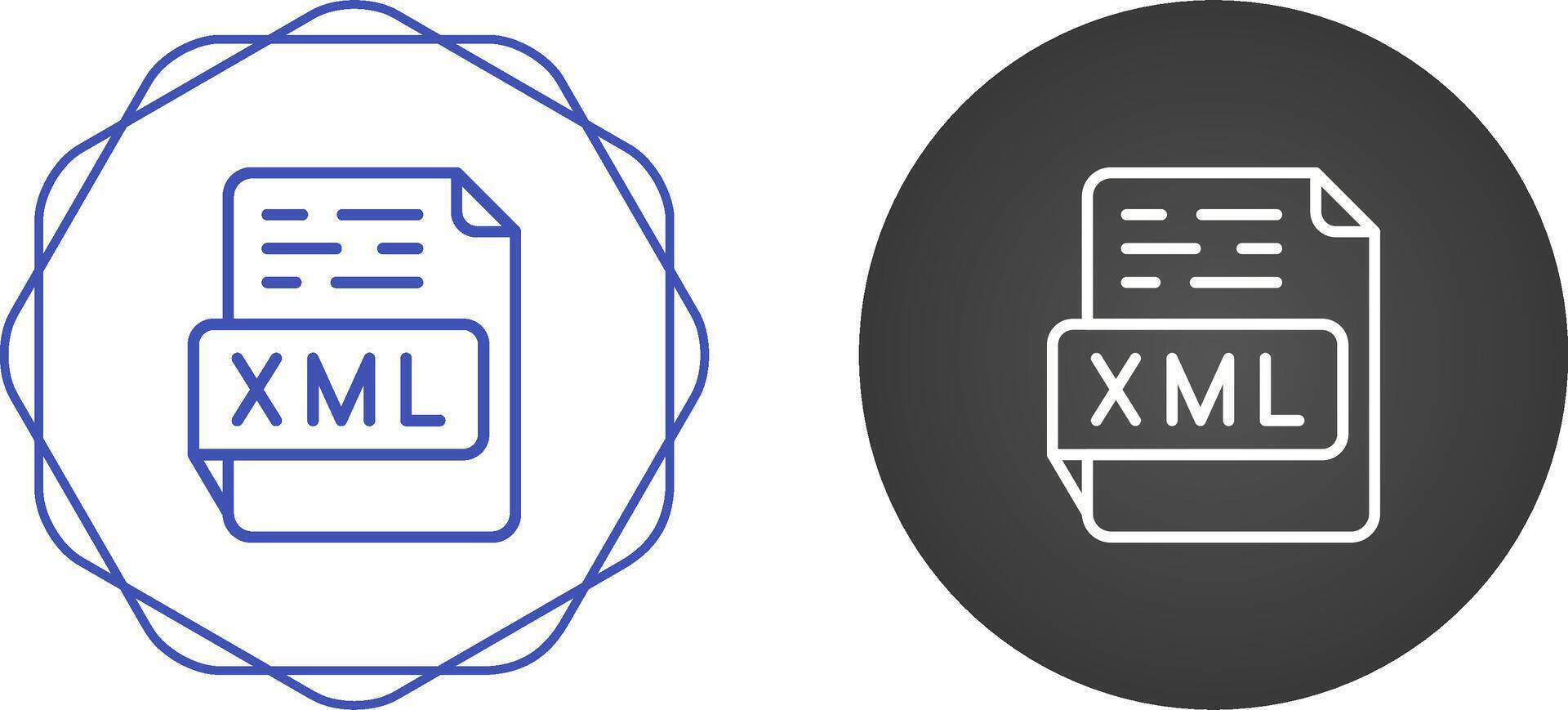 XML Vector Icon