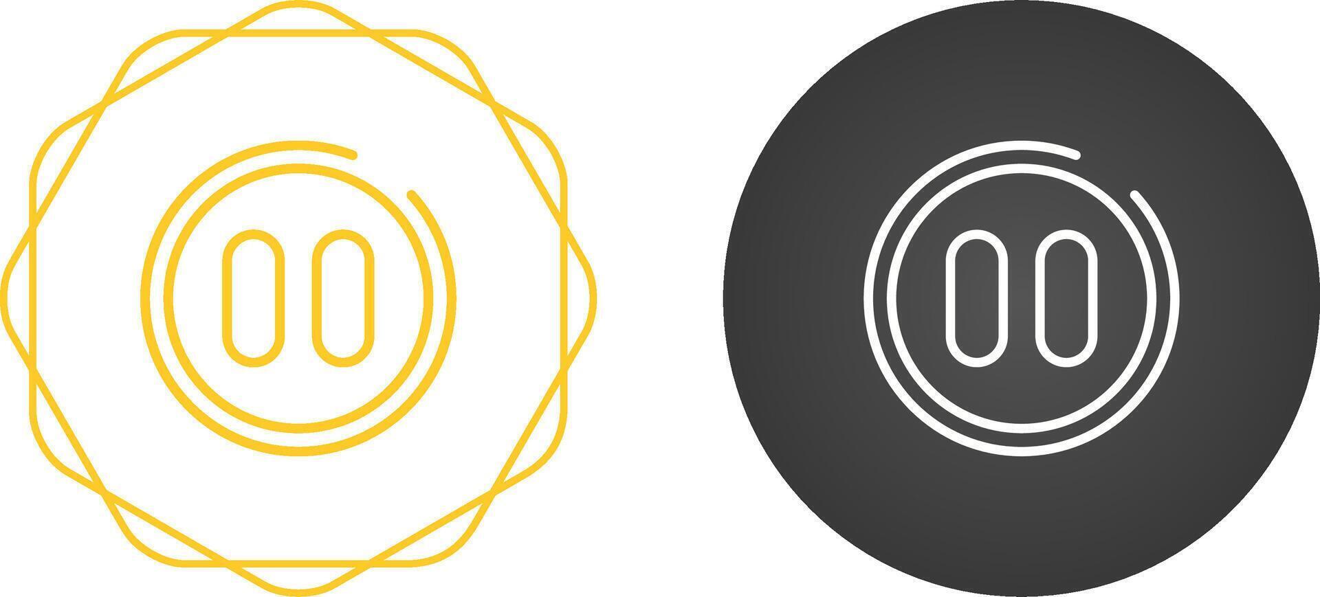 Pause Button Vector Icon