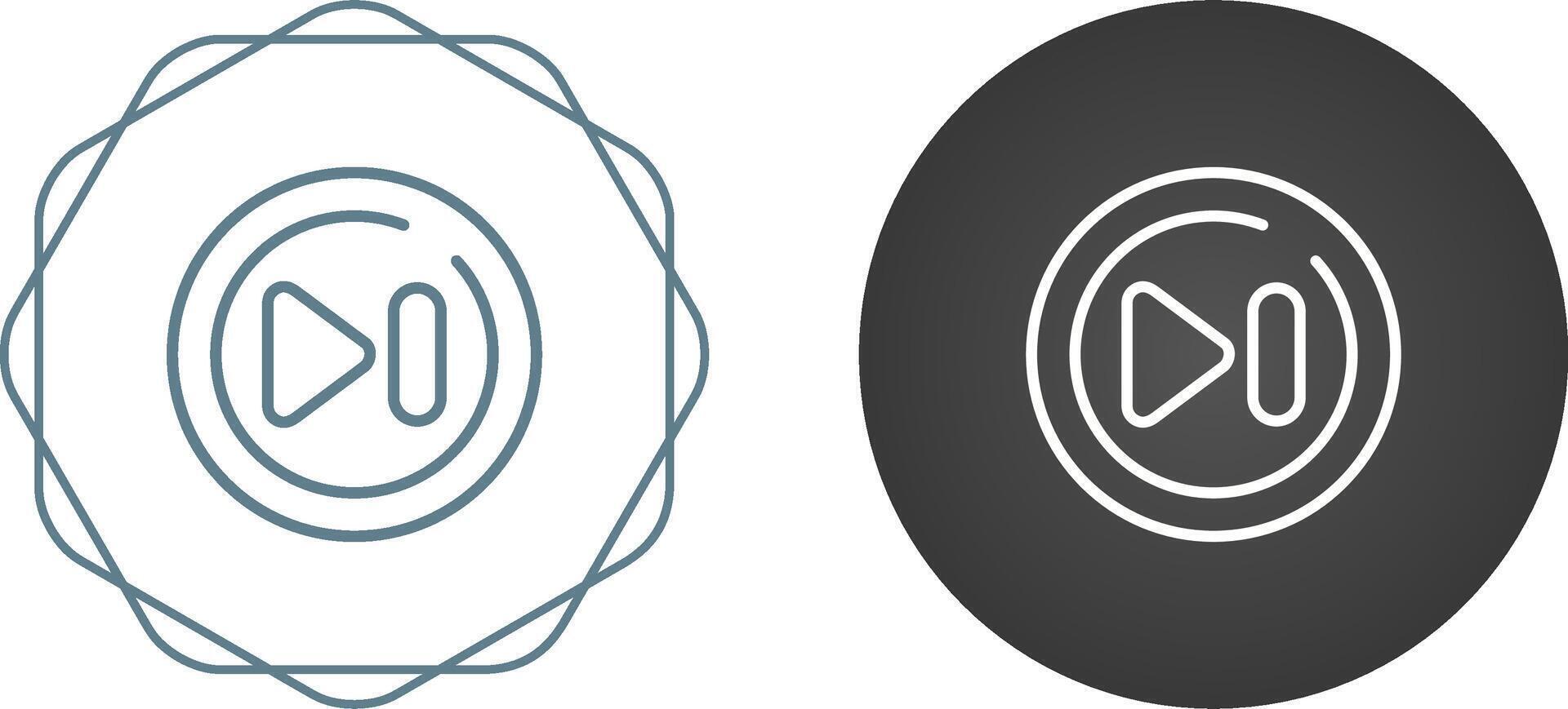 Fast Forward Circle Vector Icon