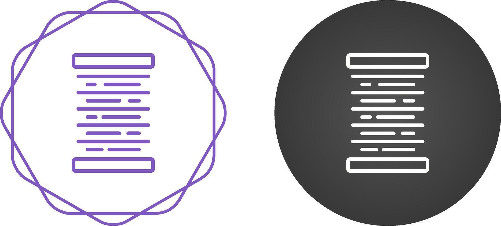 Center Alignment Vector Icon