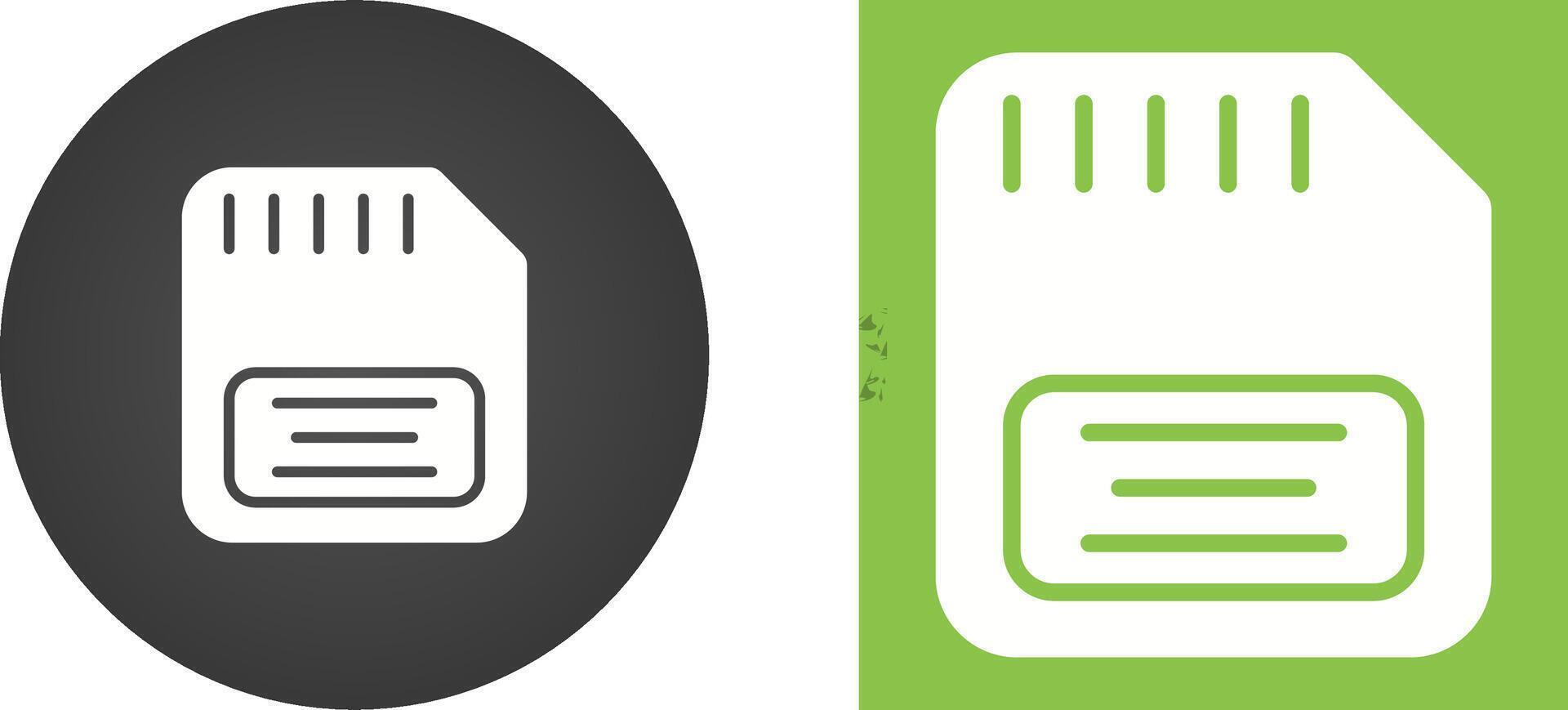 Memory Card Vector Icon