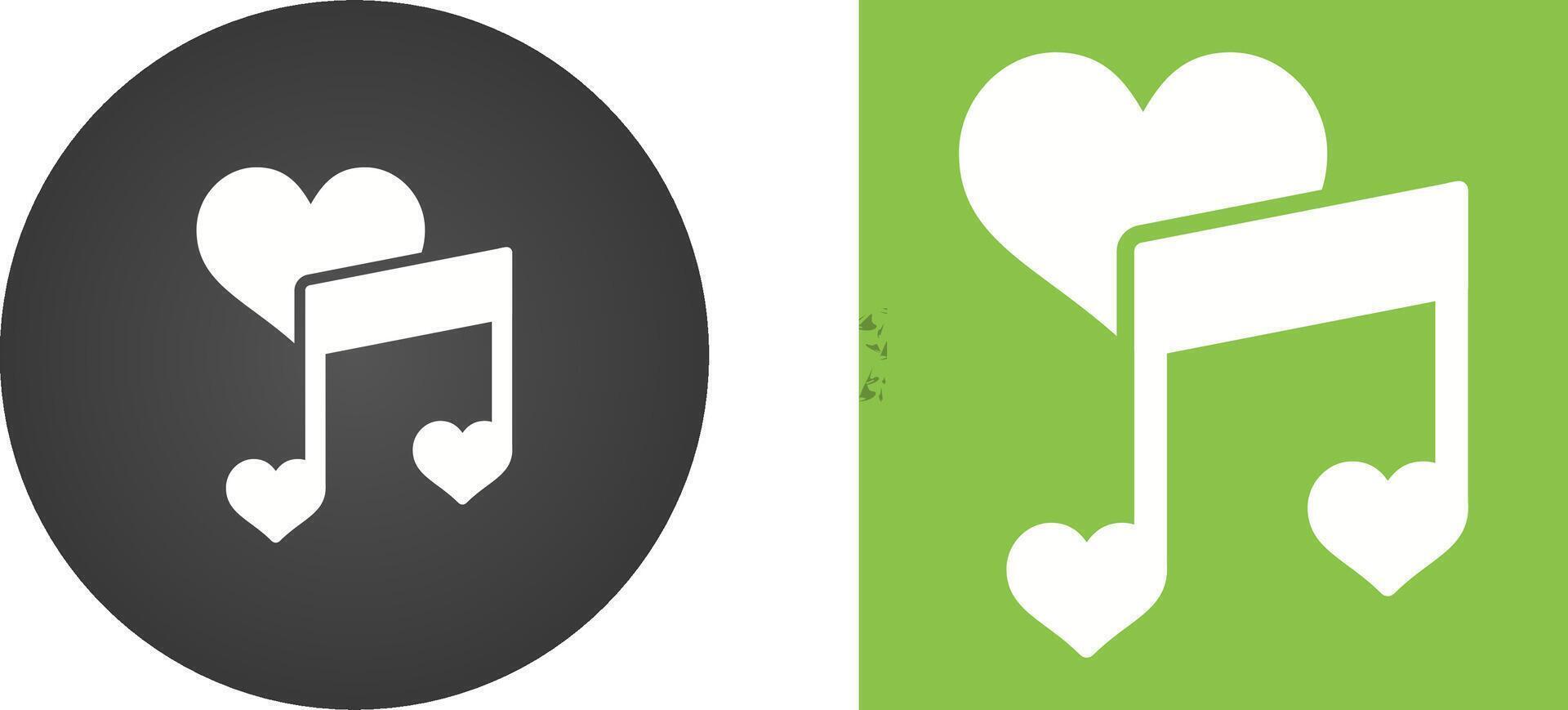 Love songs Vector Icon