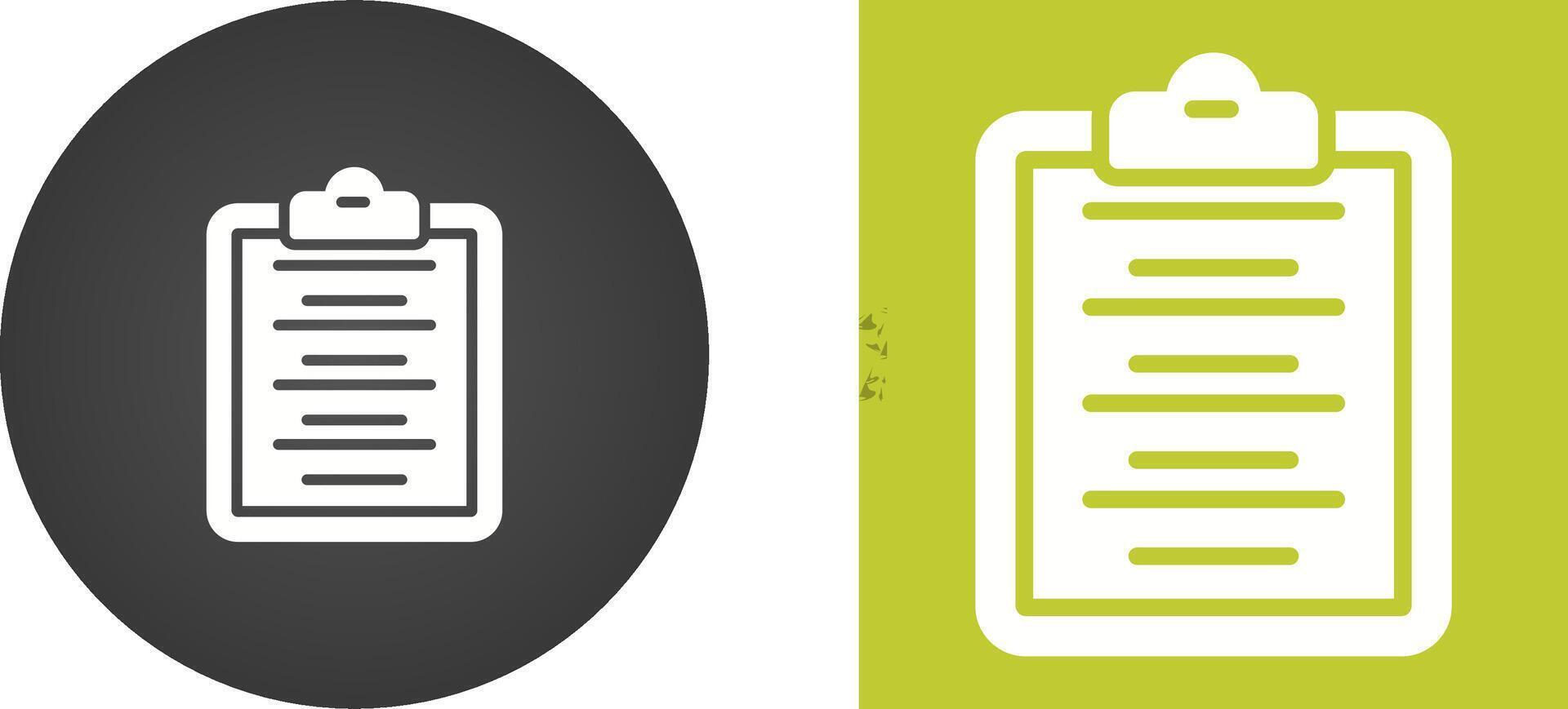 Writing Pad Vector Icon