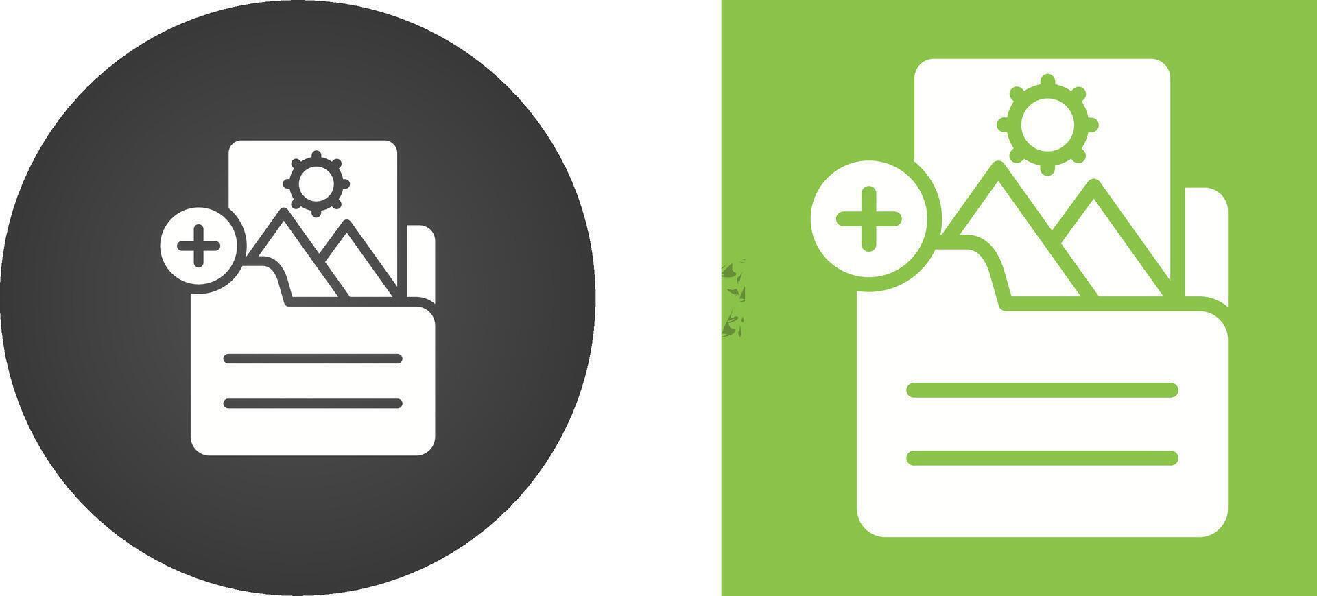 Document Insert Image Vector Icon