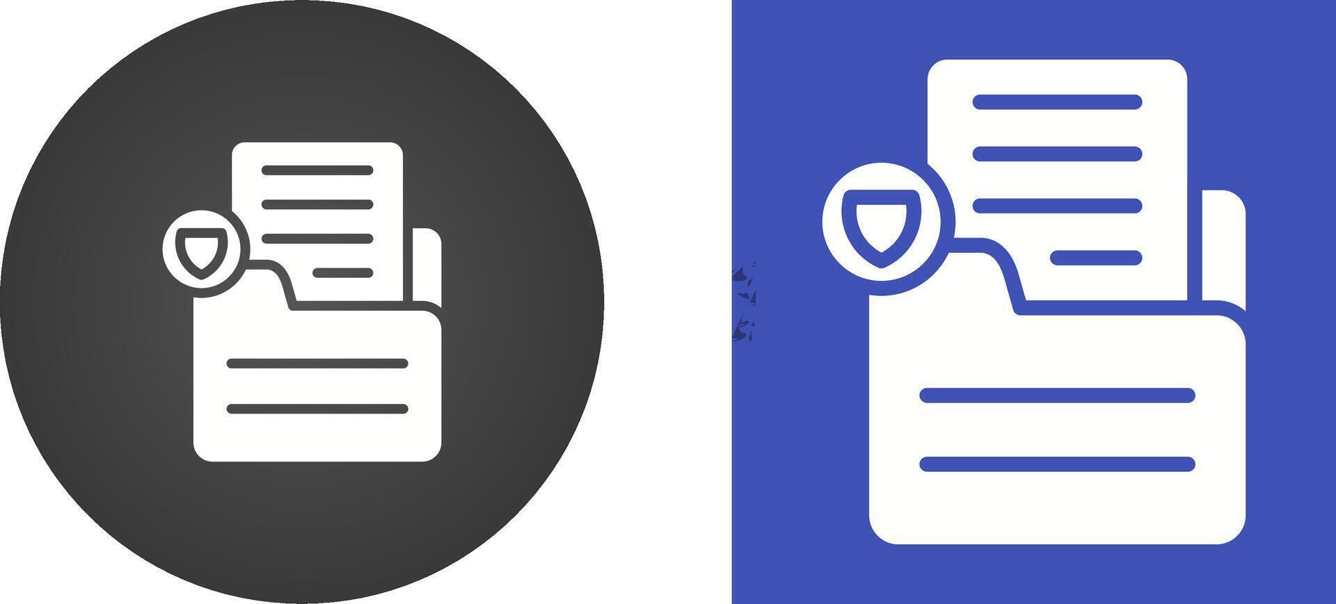 Document Protect Vector Icon
