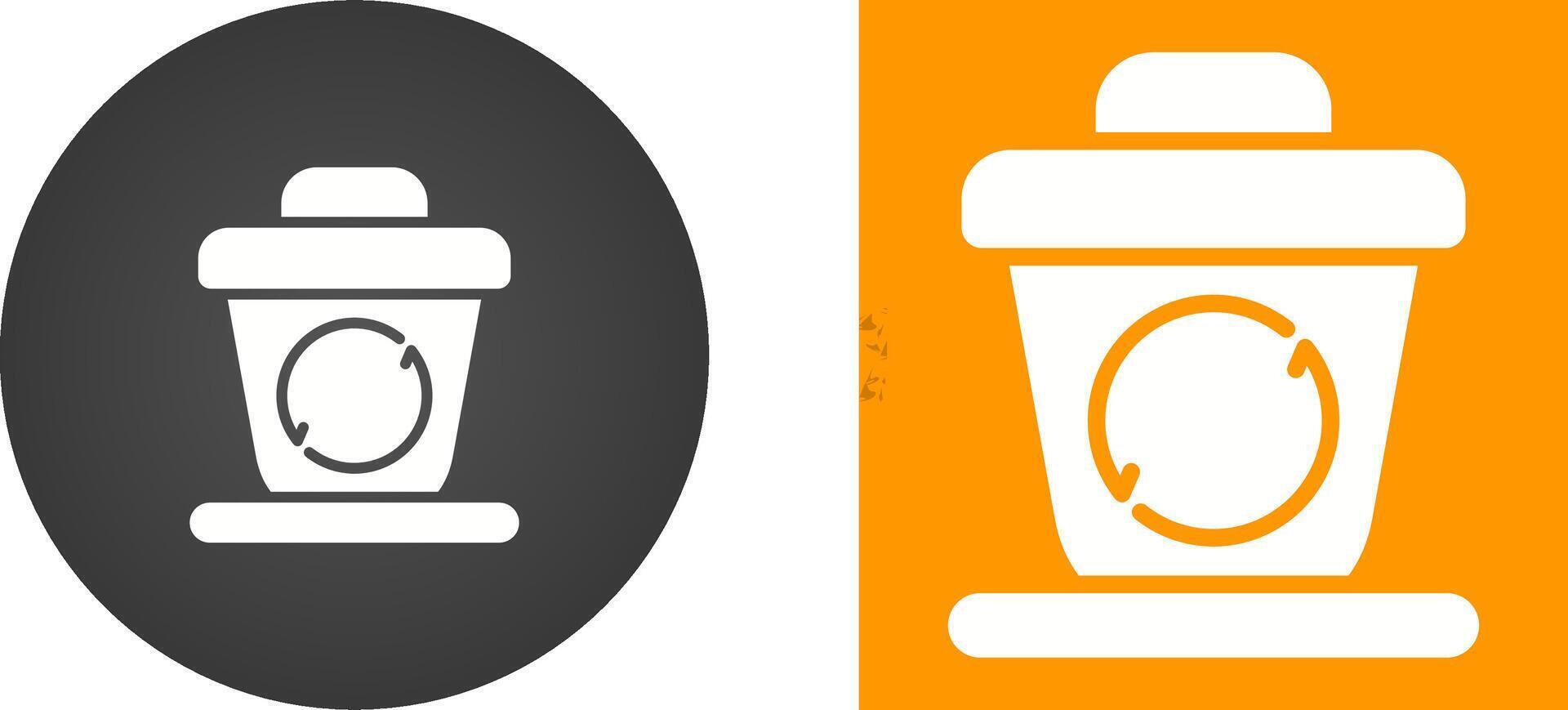 Recycling bin Vector Icon