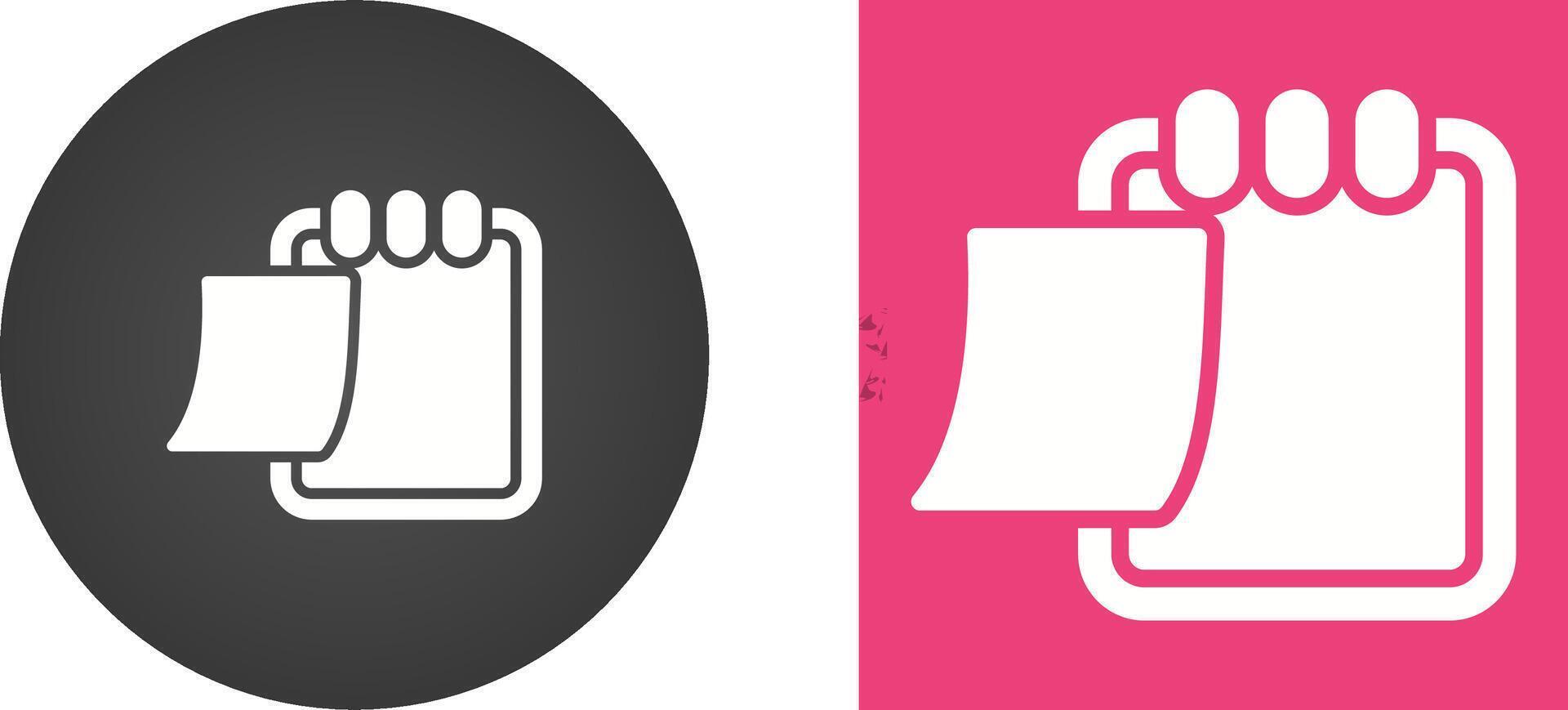Writing pad Vector Icon