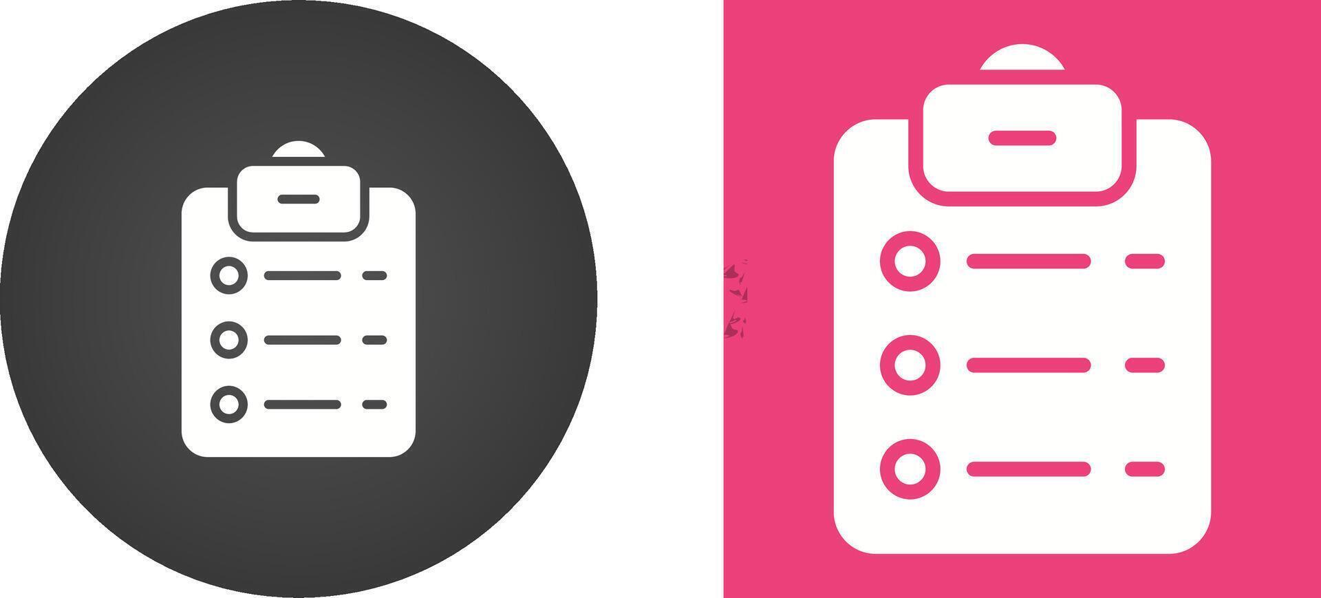 List Check Vector Icon
