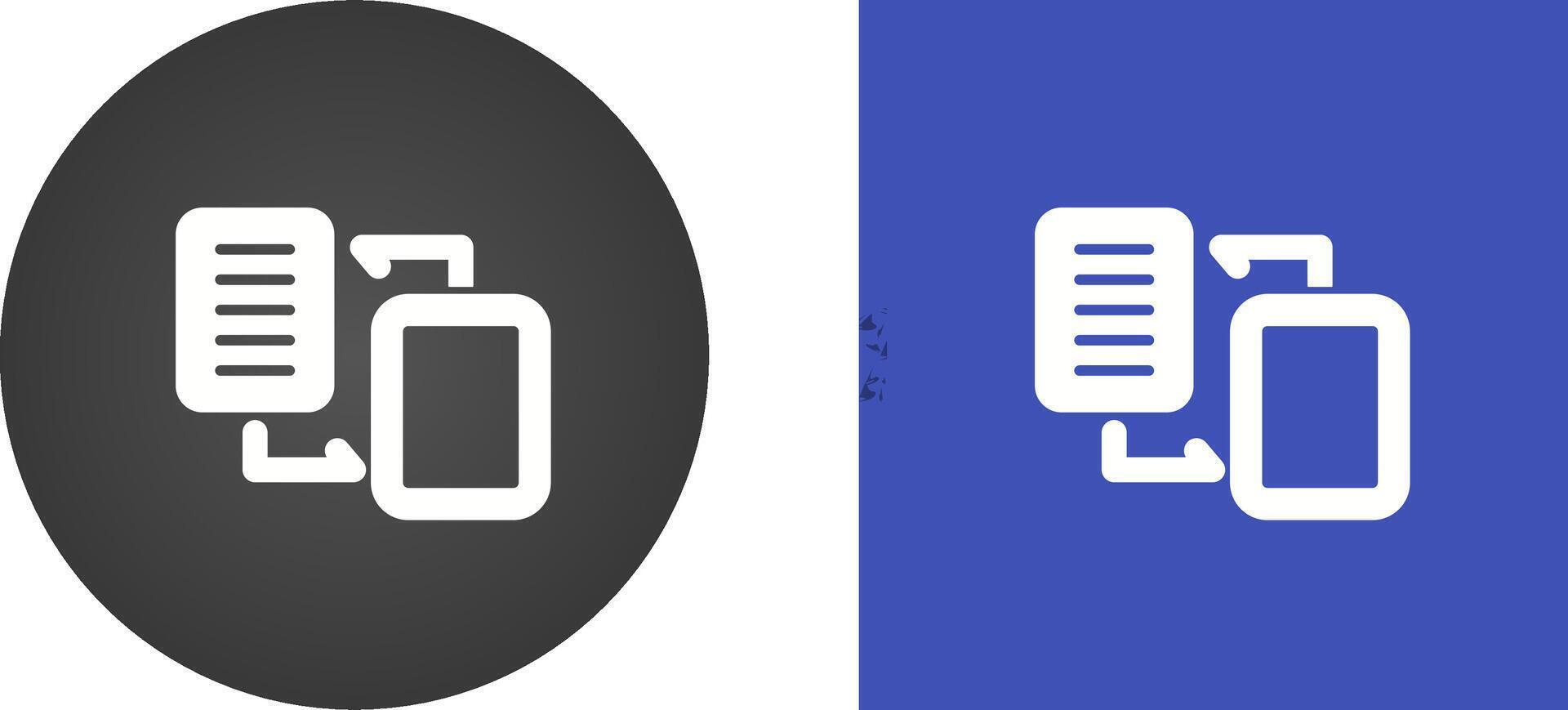 Document Migration Vector Icon