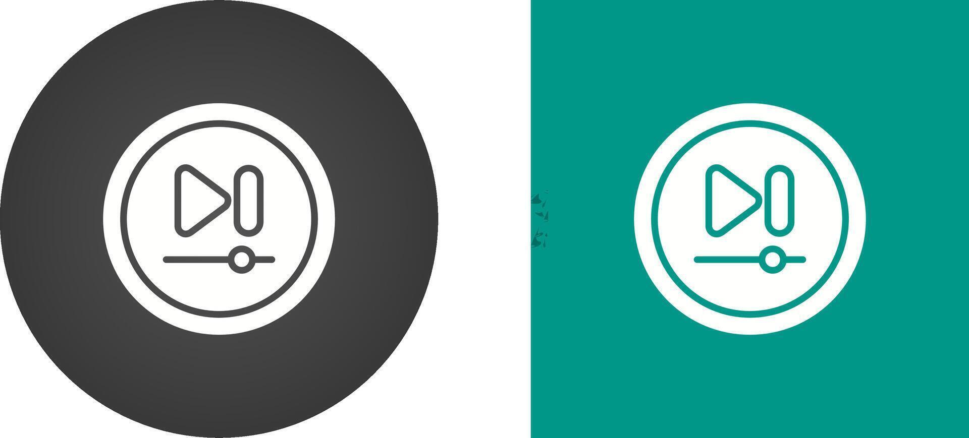 Video Next Track Button Vector Icon