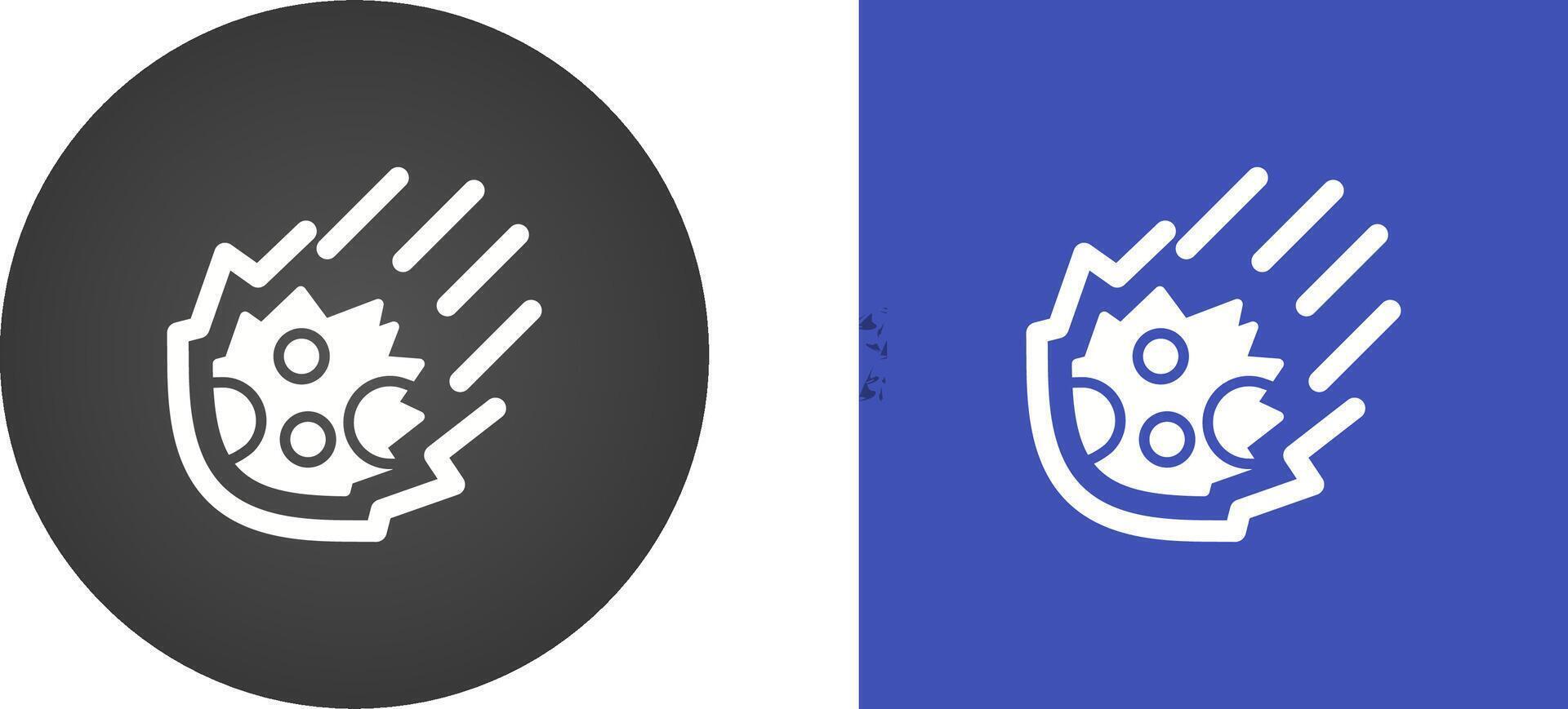 Meteor Vector Icon