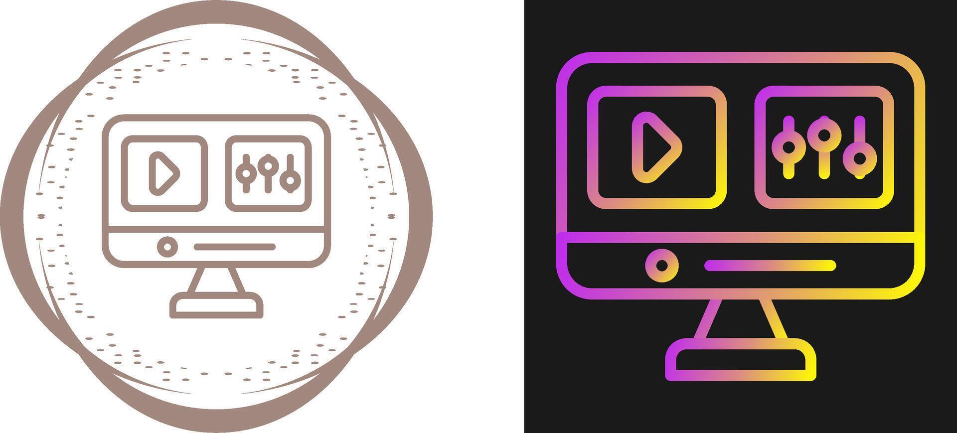 Video Editing Vector Icon