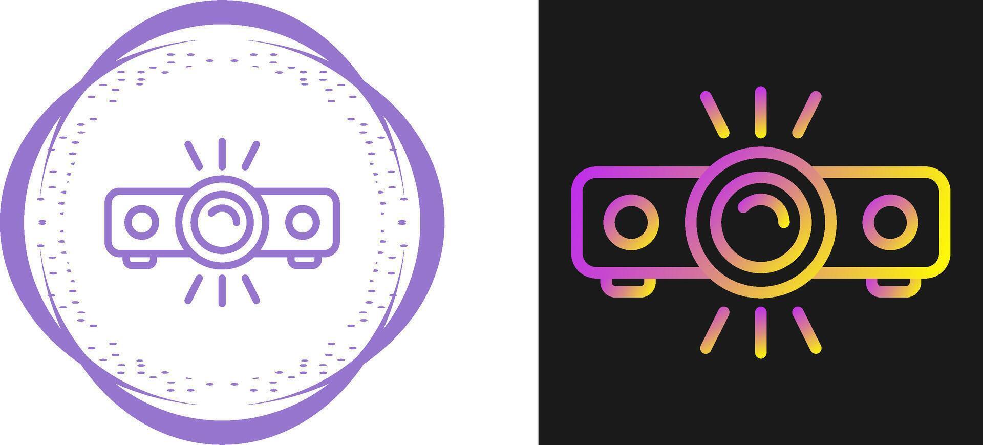 icono de vector de proyector