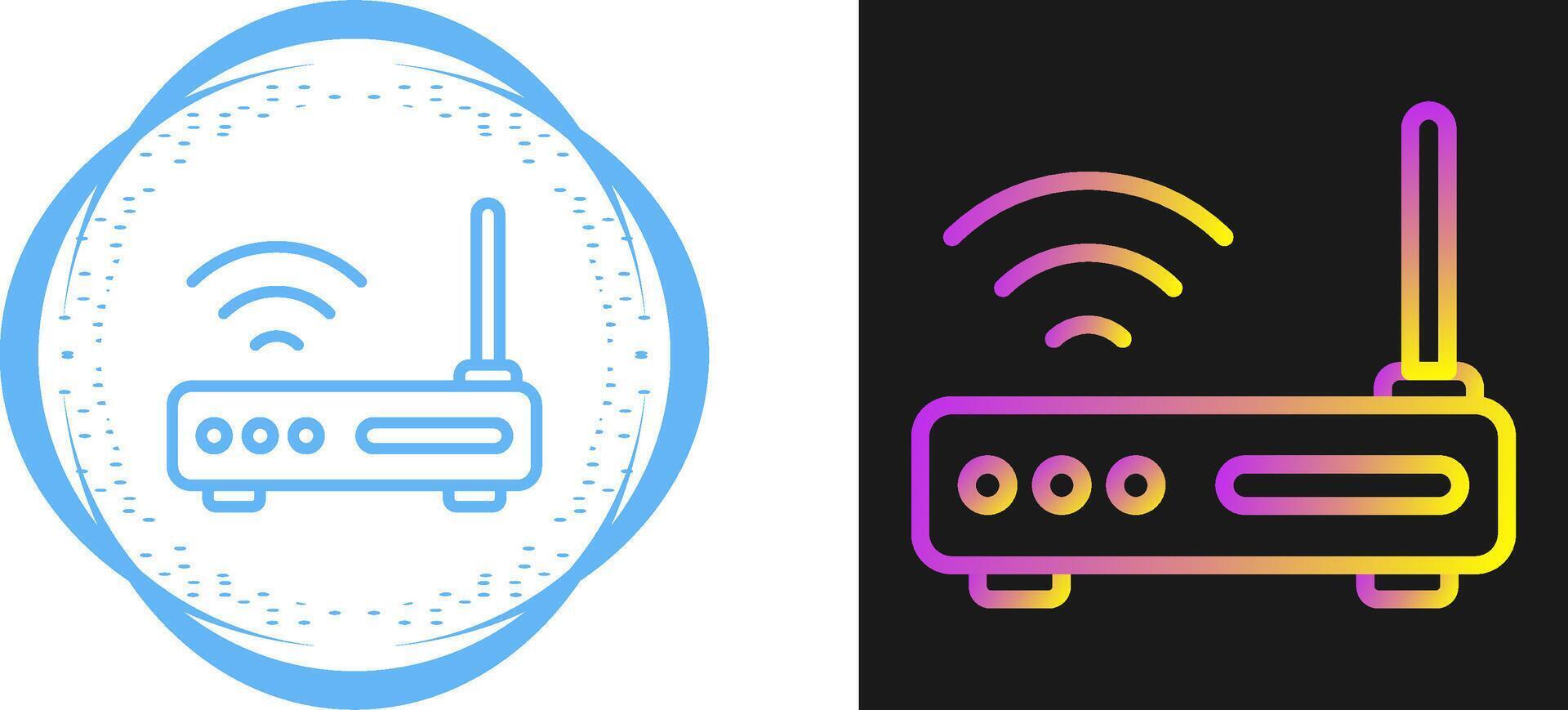 Wifi enrutador vector icono