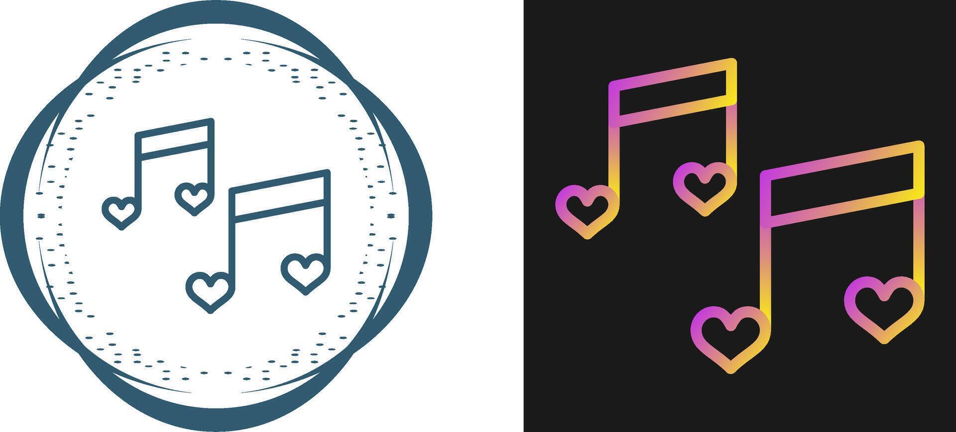 Romantic music Vector Icon