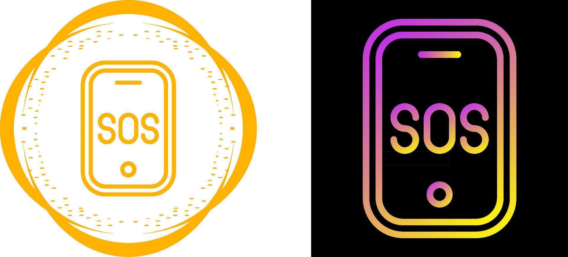Emergency phone Vector Icon