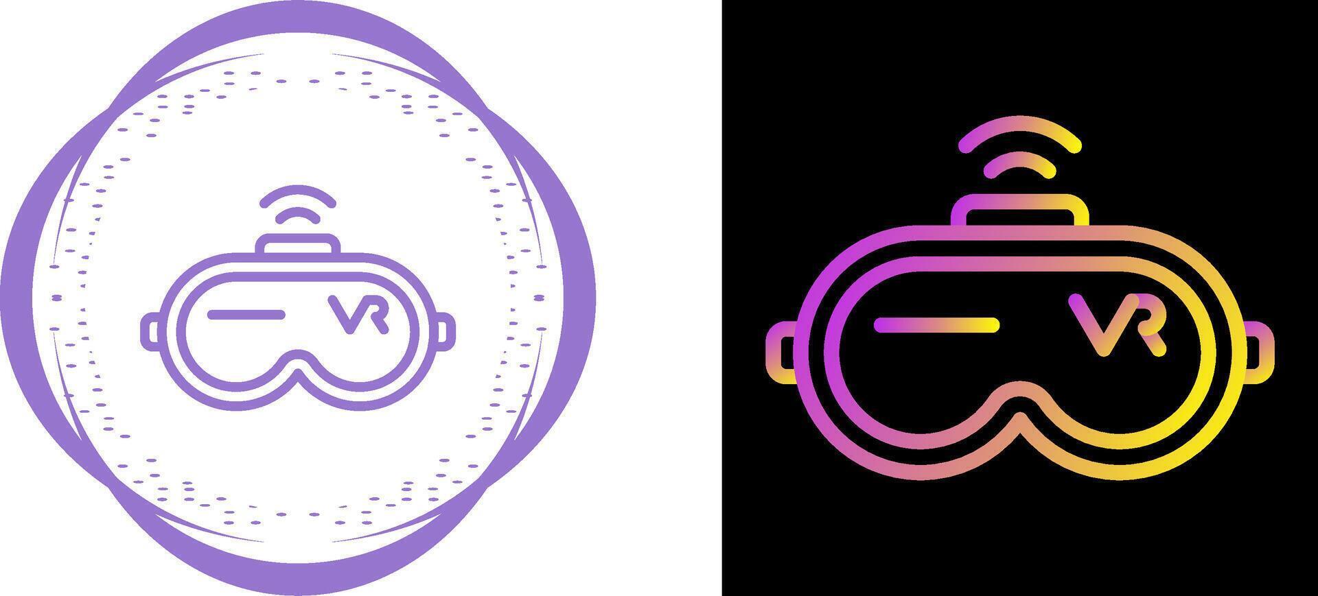 Virtual Reality Headset Vector Icon