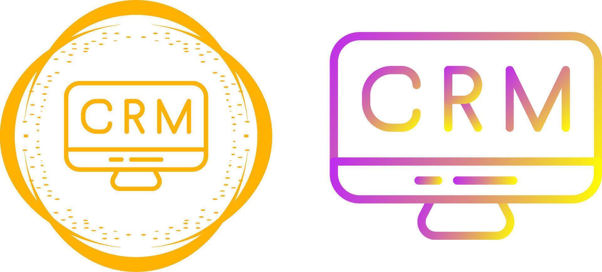 CRM Analytics Vector Icon