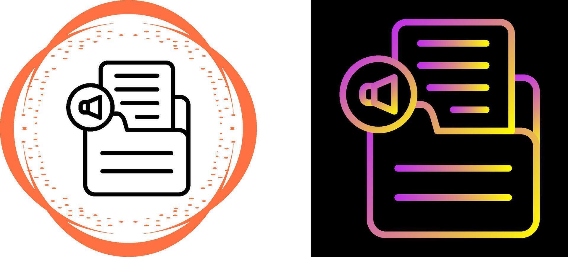 Document Insert Audio Vector Icon