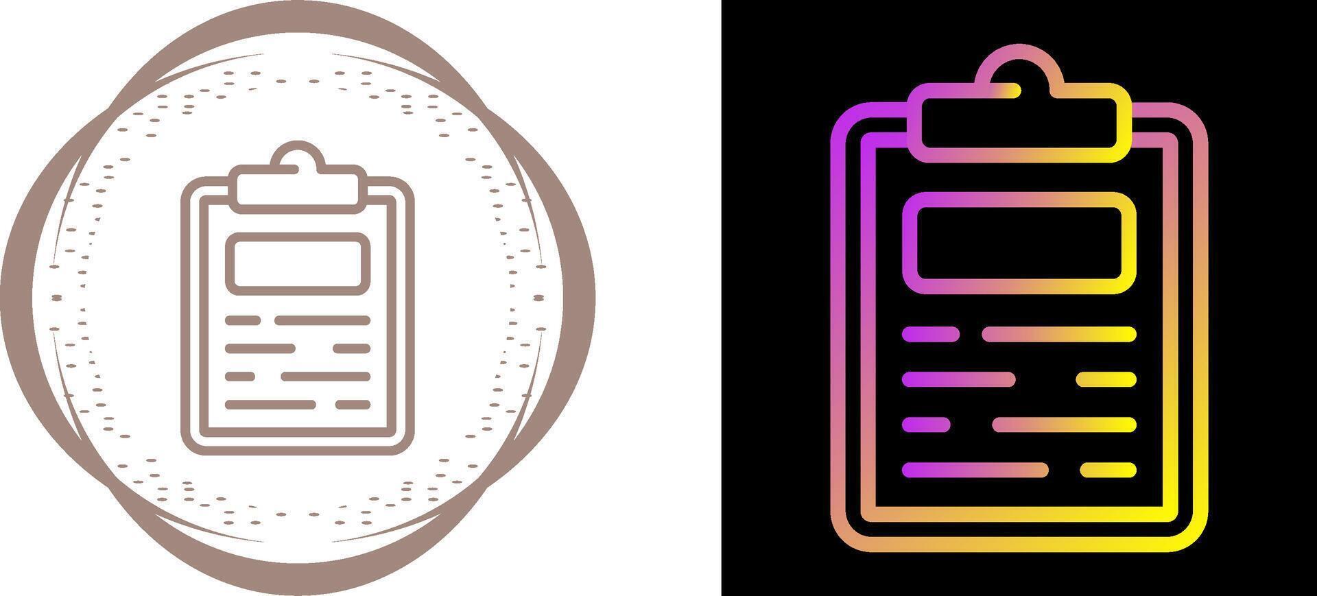 Clipboard Vector Icon