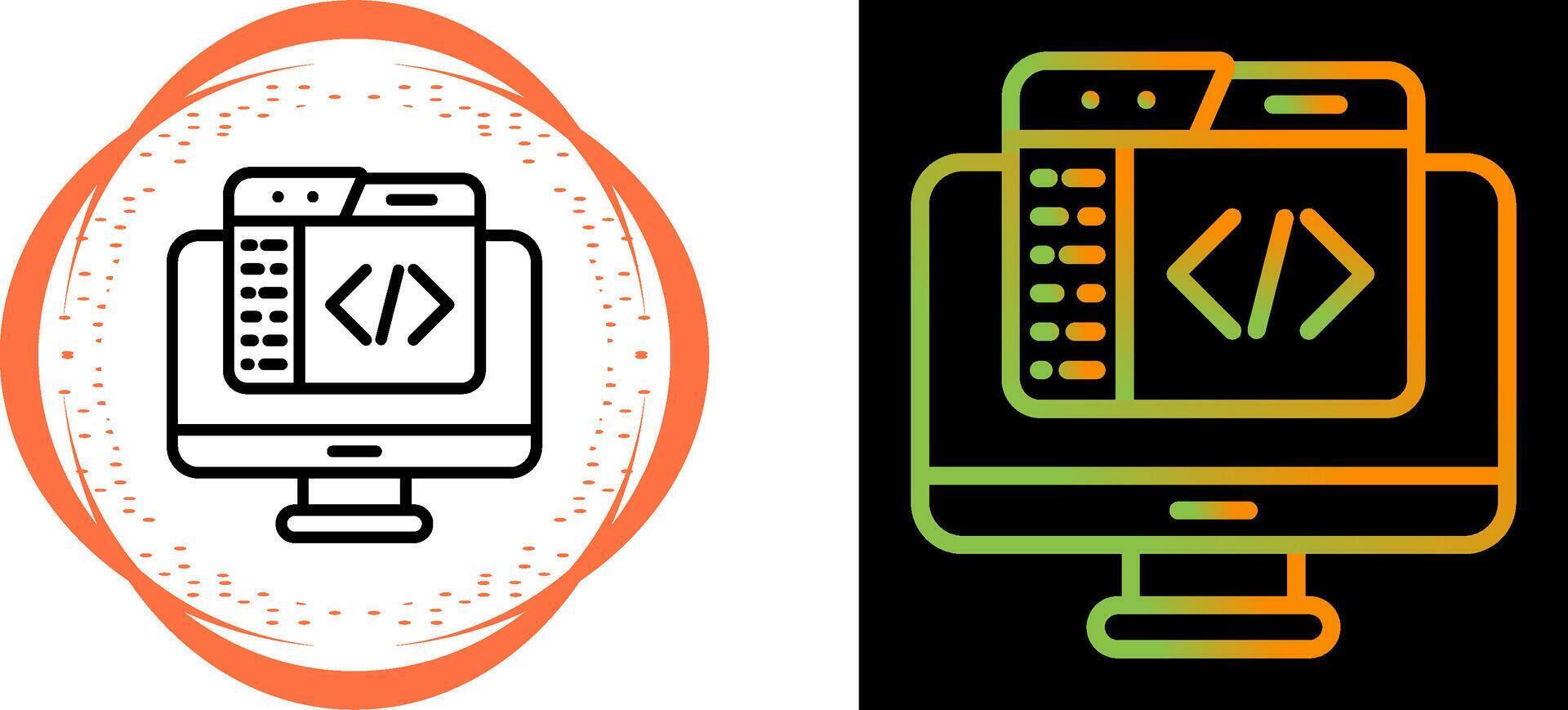 Code Editor Vector Icon