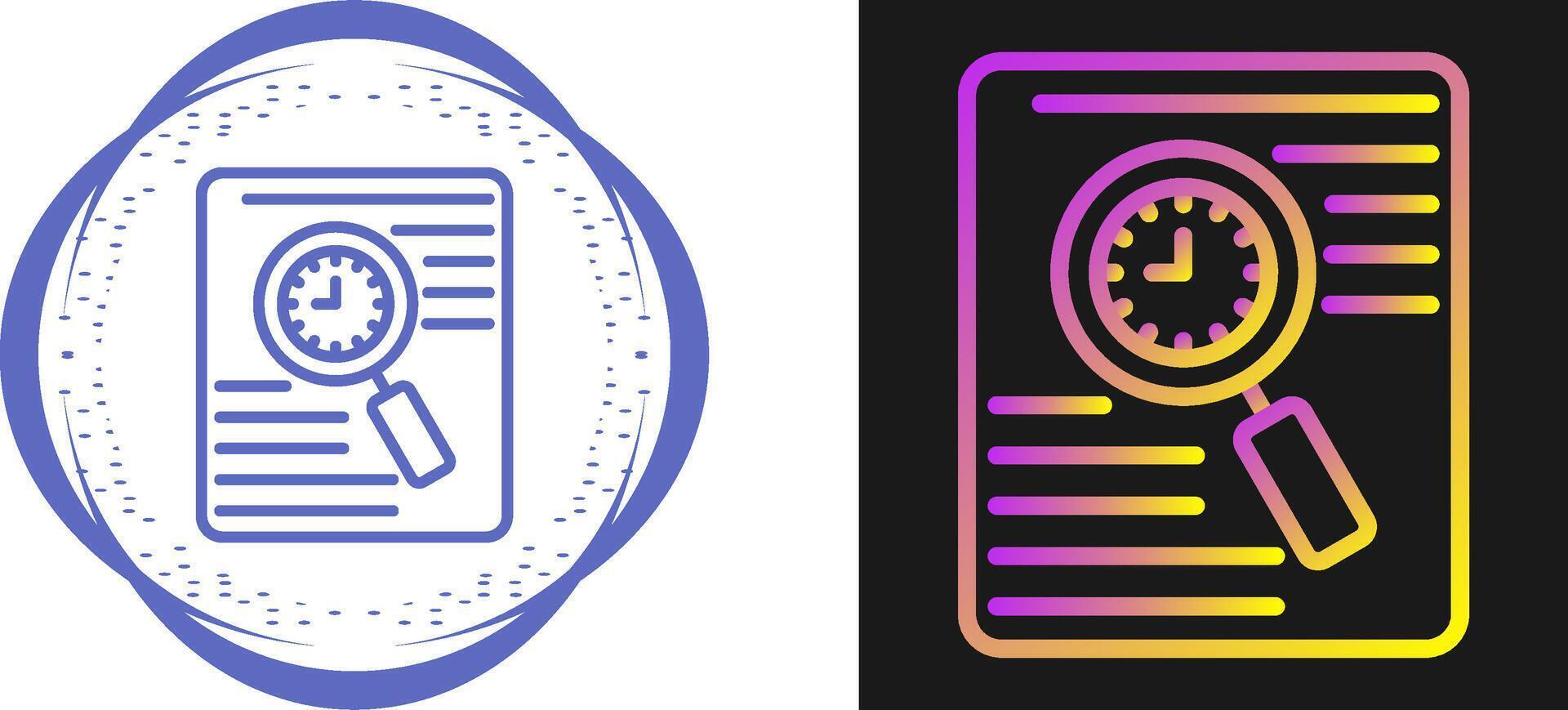 Document Tracking Vector Icon
