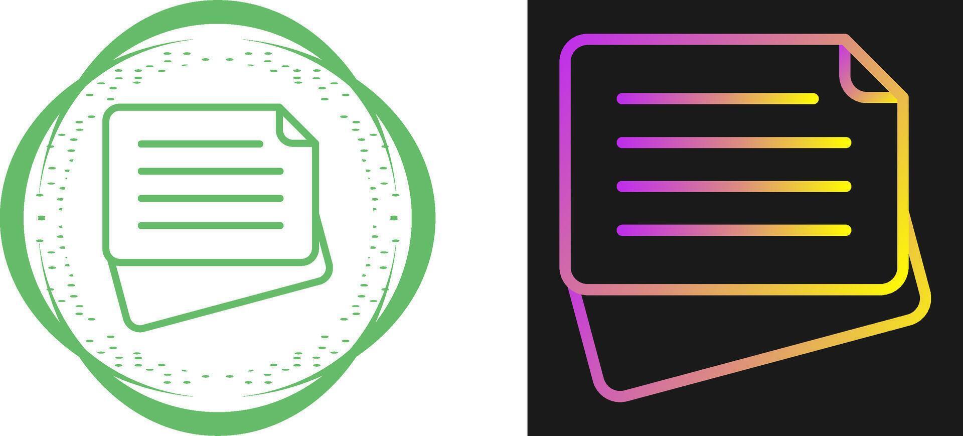 Sticky Note Vector Icon