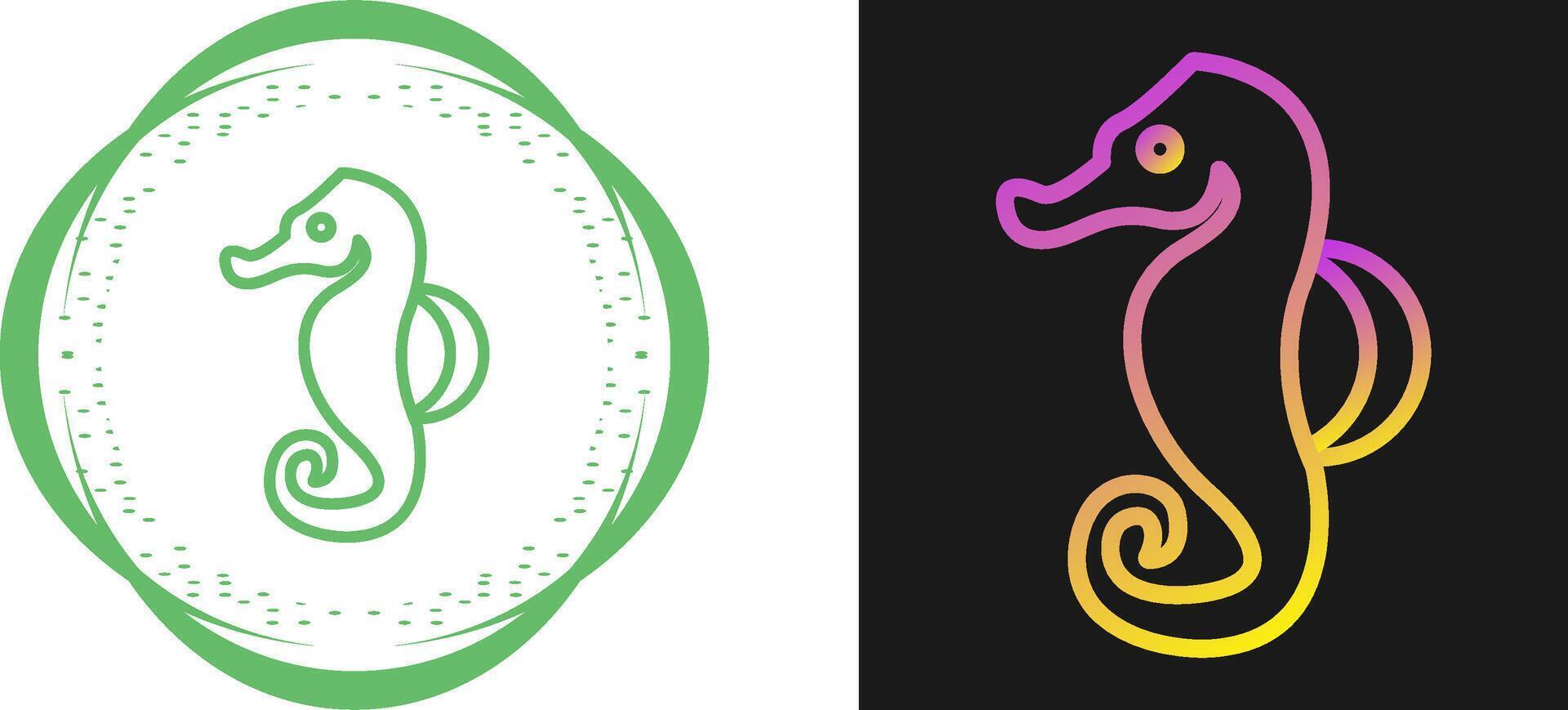 Seahorse Vector Icon