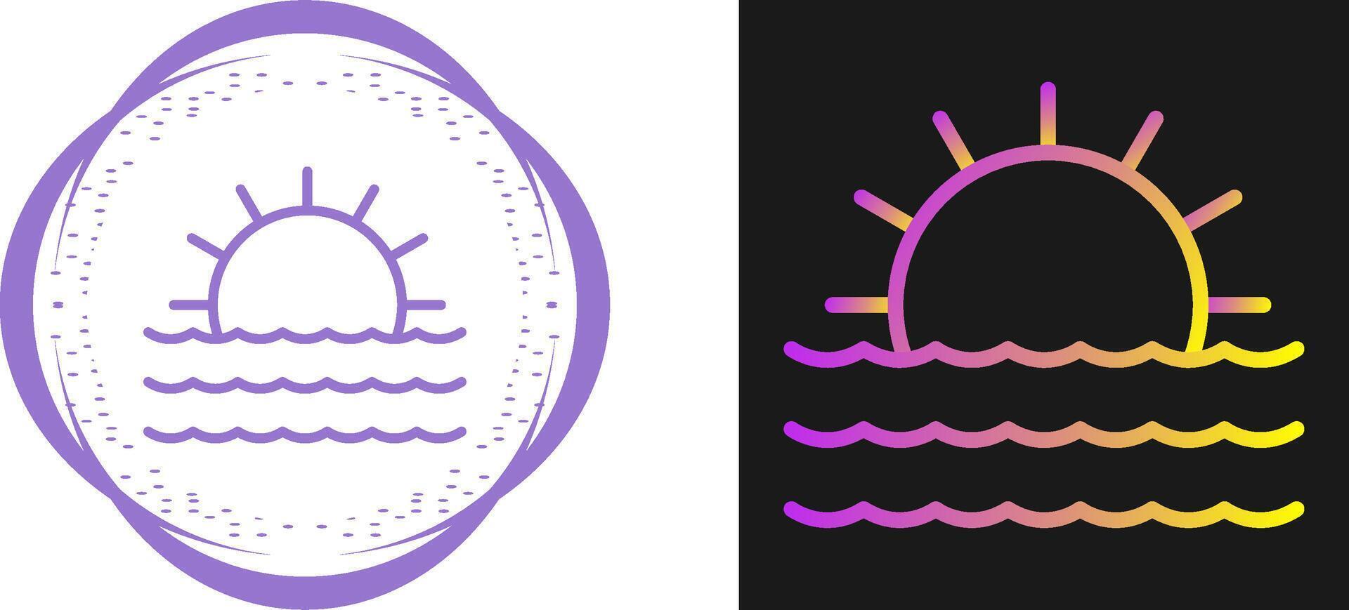 Sunset Vector Icon