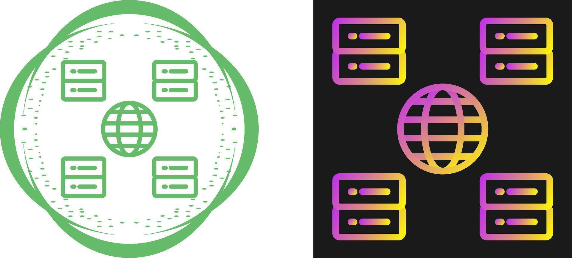 Content Delivery Network Vector Icon