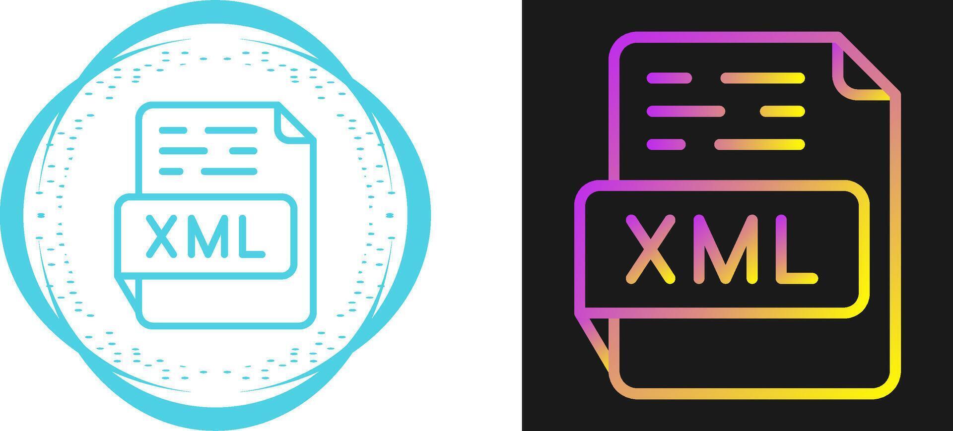 XML Vector Icon