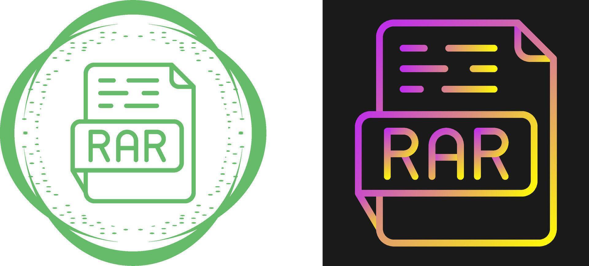 RAR Vector Icon