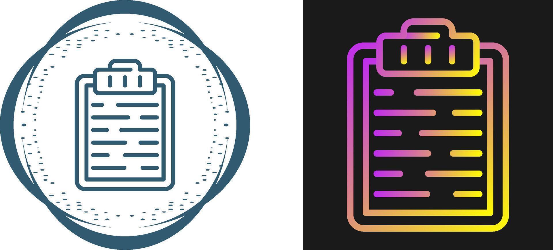 Clipboard Vector Icon