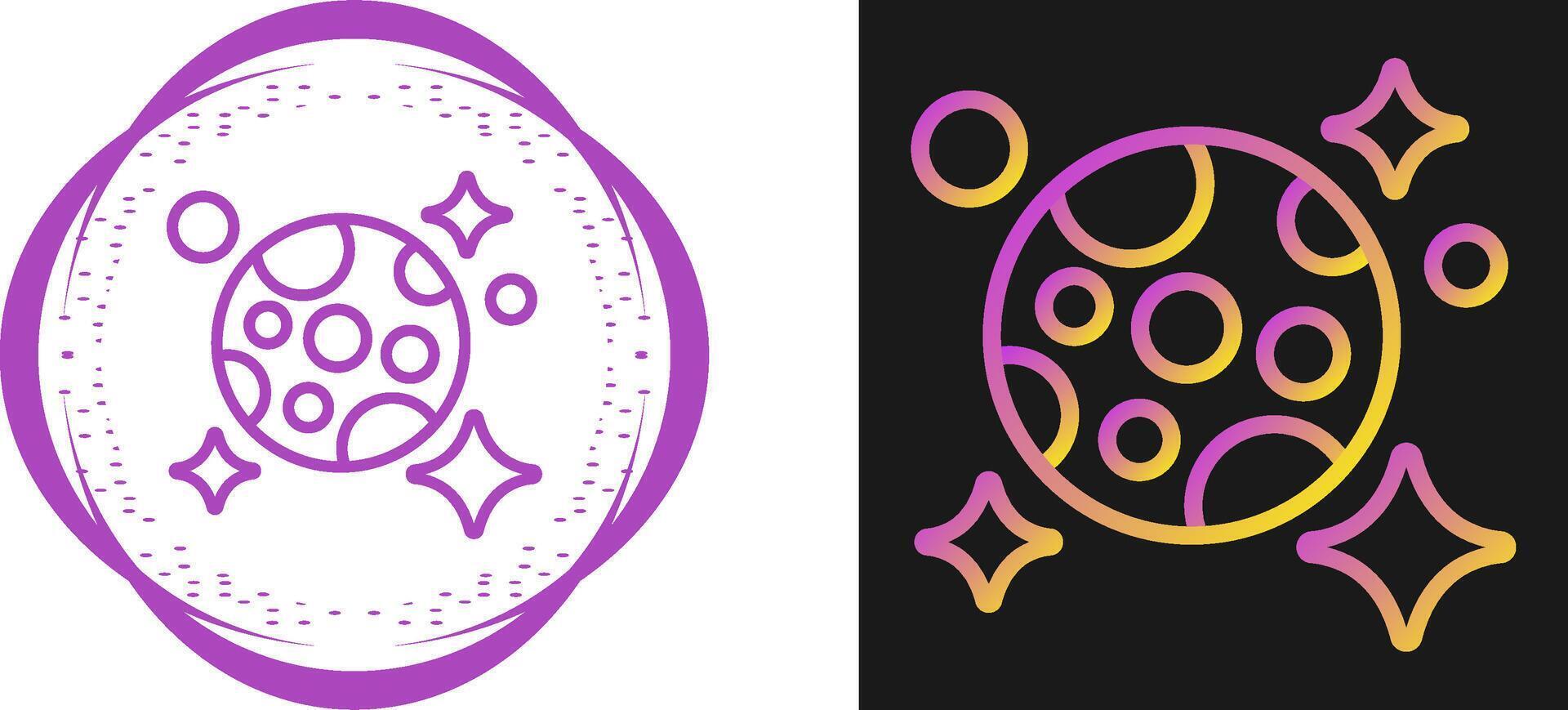 Moon And Stars Vector Icon