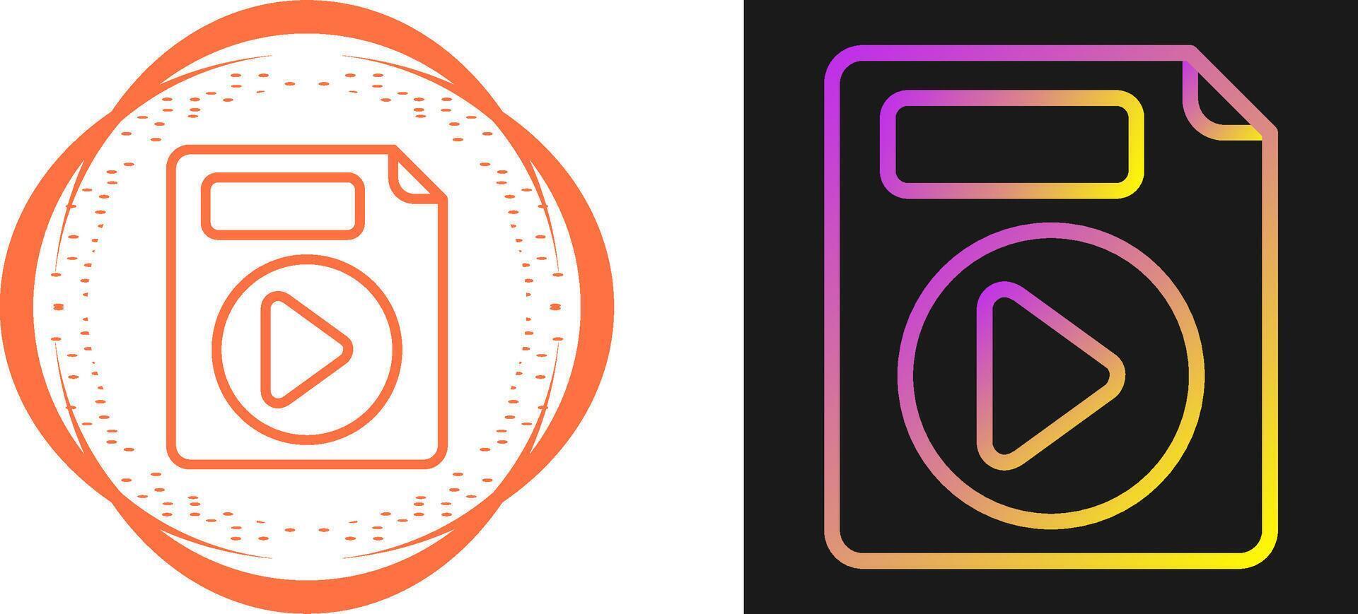 Video File Vector Icon