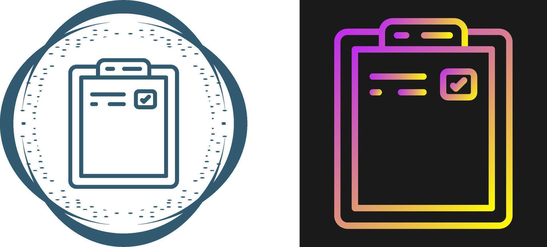 Clipboard Vector Icon