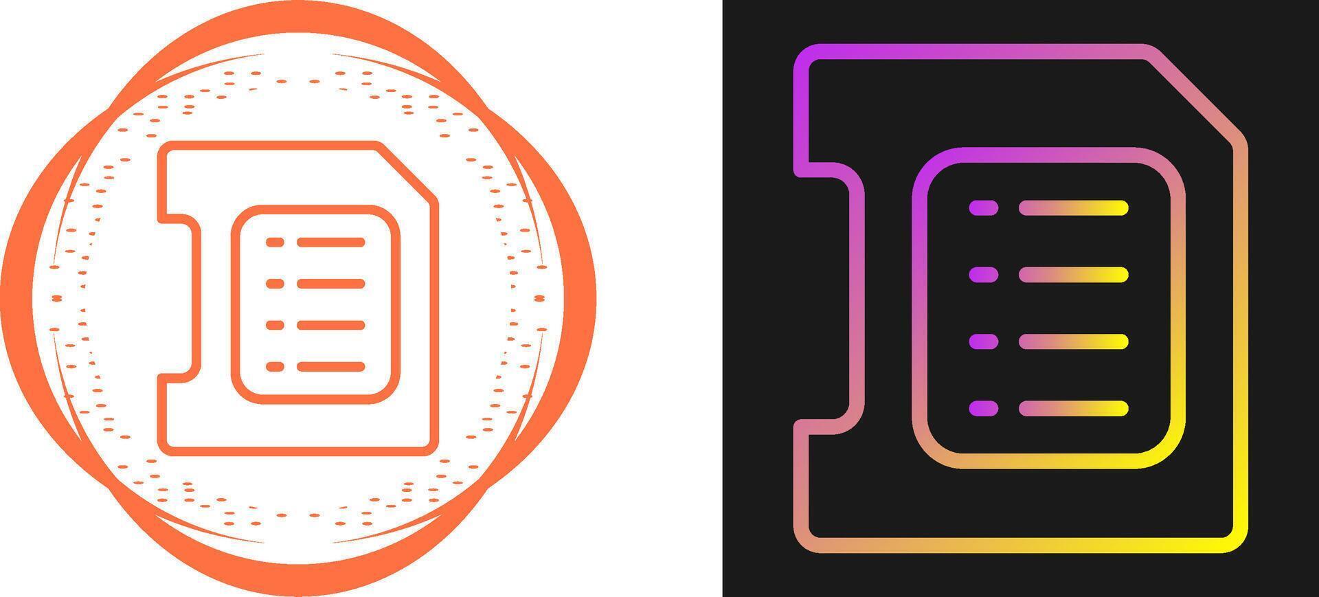 Sd Card Vector Icon