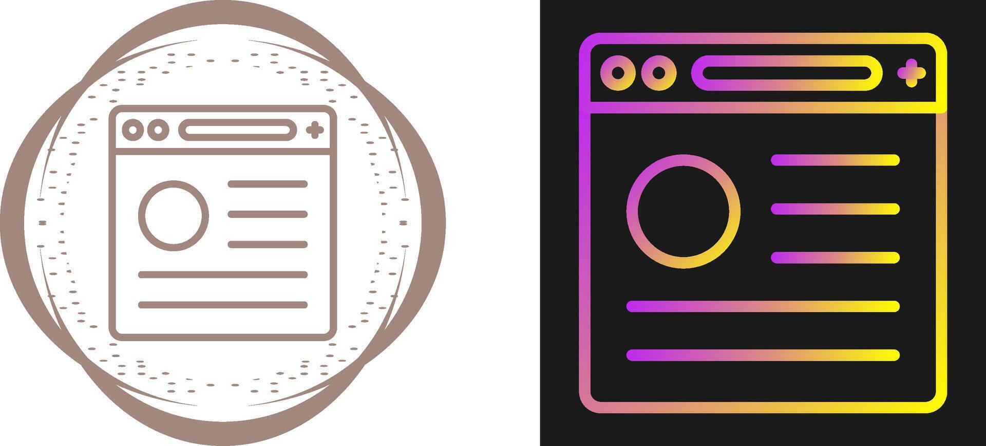 Browser Vector Icon