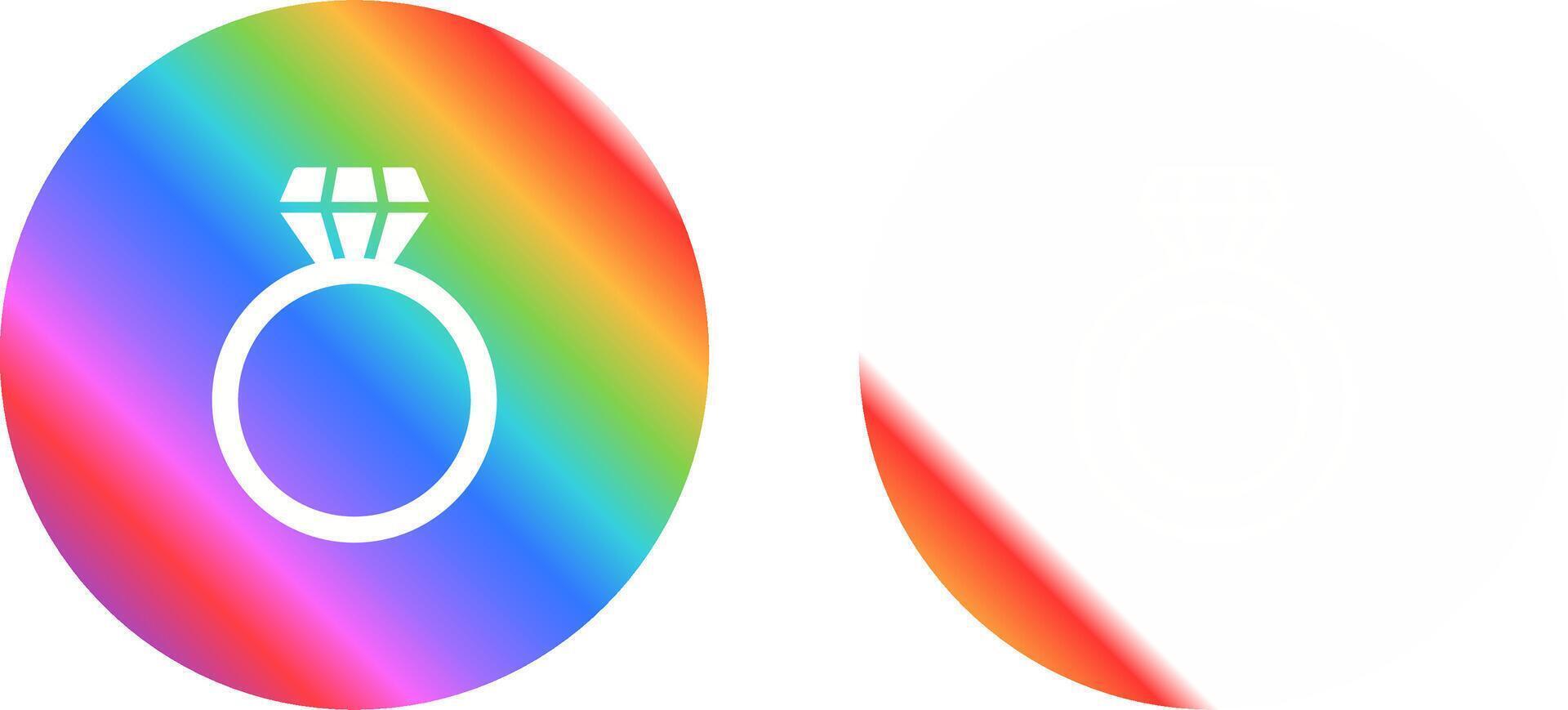 Diamond ring Vector Icon
