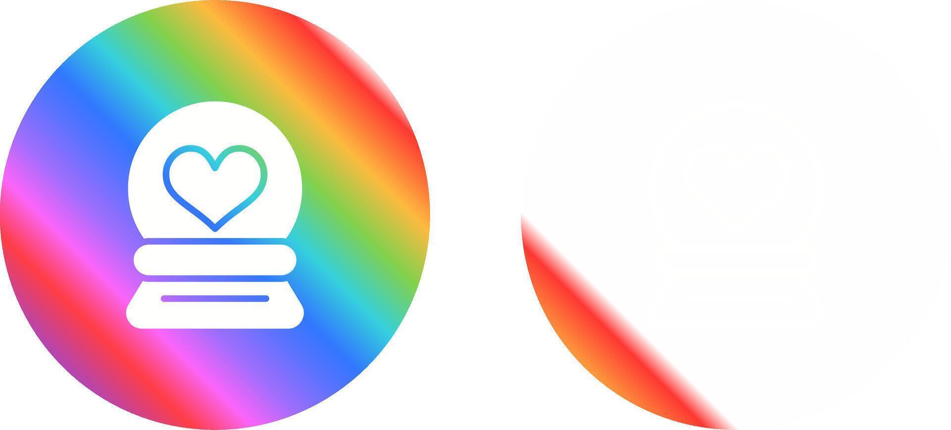 Love Snow Globe Vector Icon