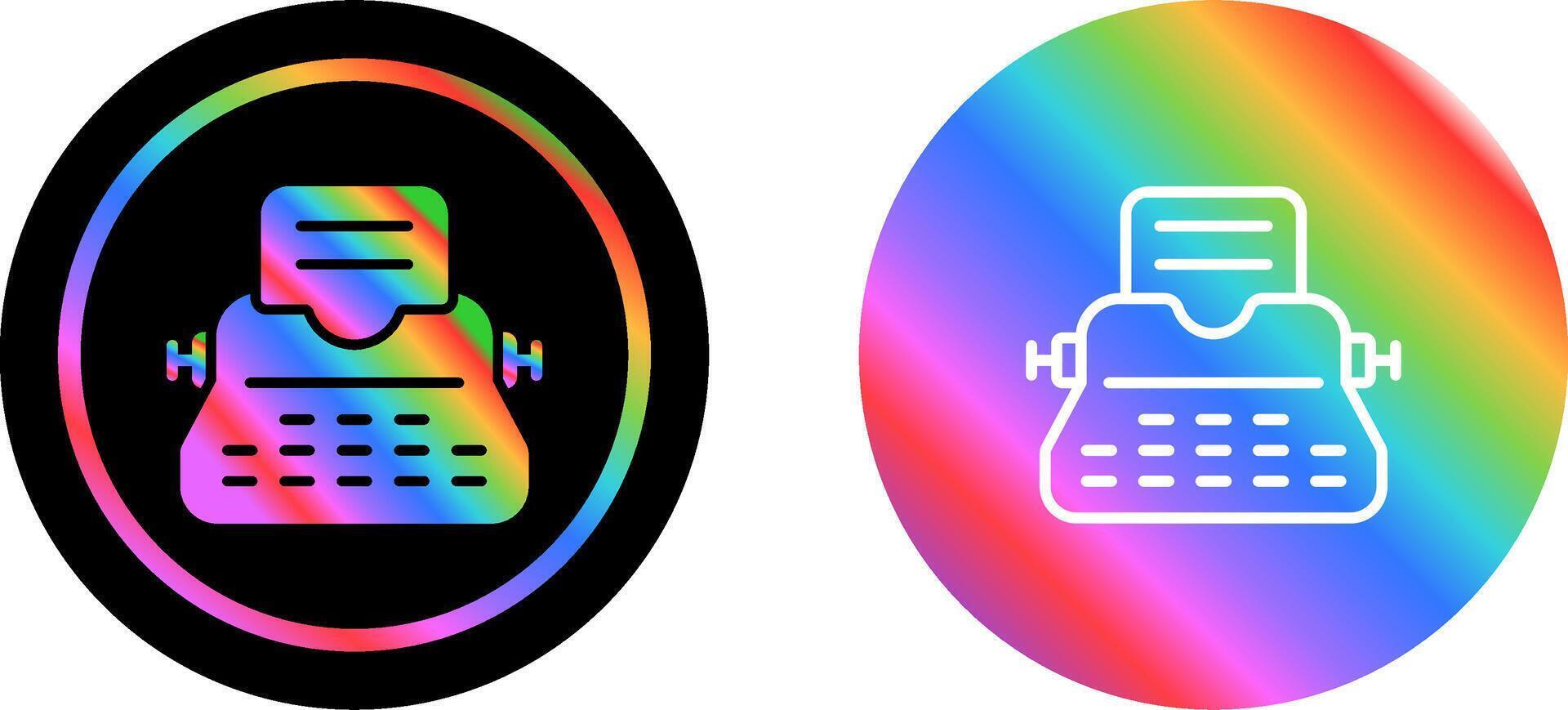 Typewriter Vector Icon