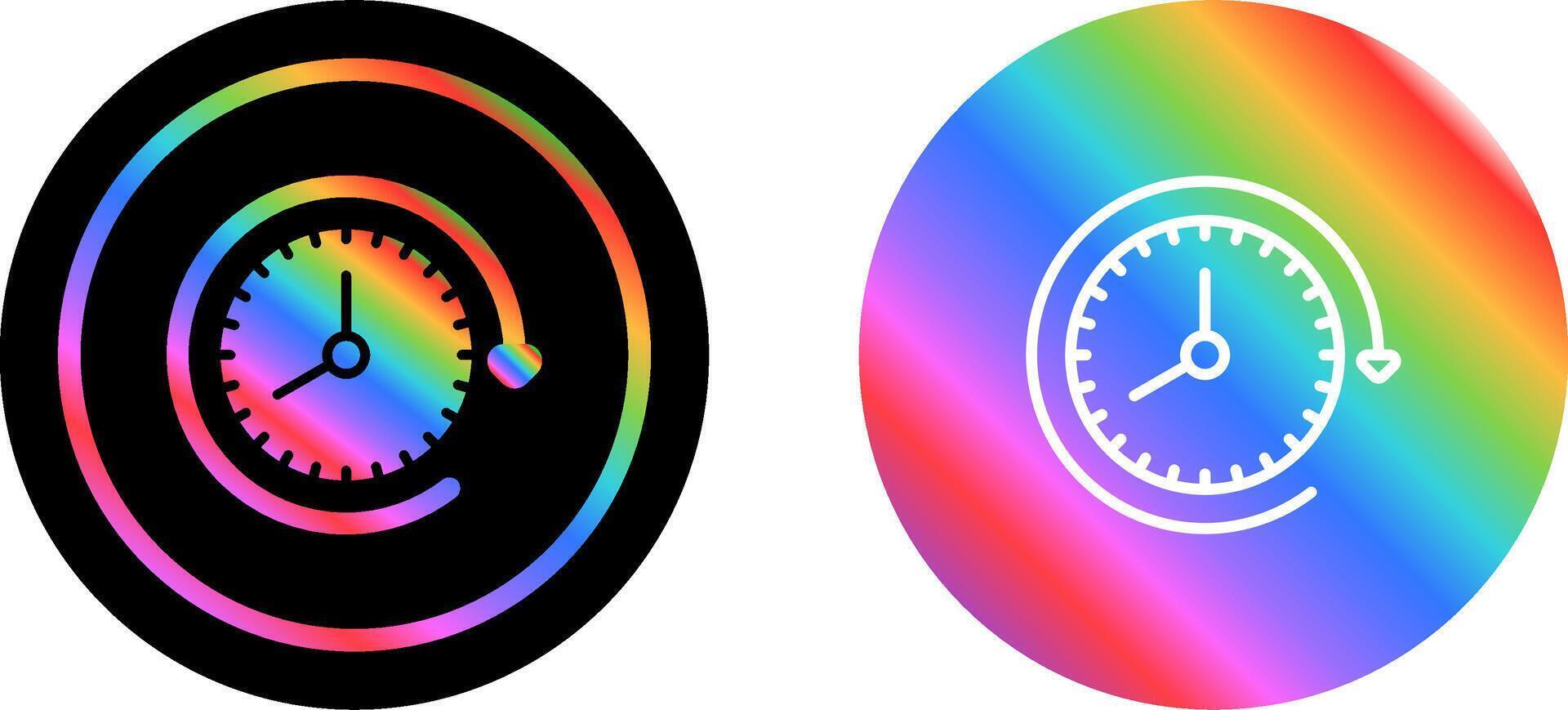 Clock with arrow Vector Icon