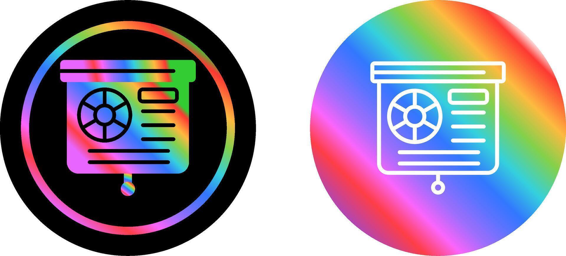 Presentation Slide Vector Icon